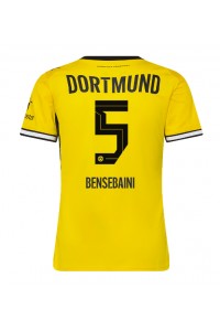 Borussia Dortmund Ramy Bensebaini #5 Fotballdrakt Hjemme Klær Dame 2026-27 Korte ermer